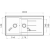 Zlewozmywak Pyramis ALAZIA 100x50 1 1/2B mokka 079812402